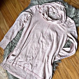 BLUSH PINK COWL NECK TUNIC